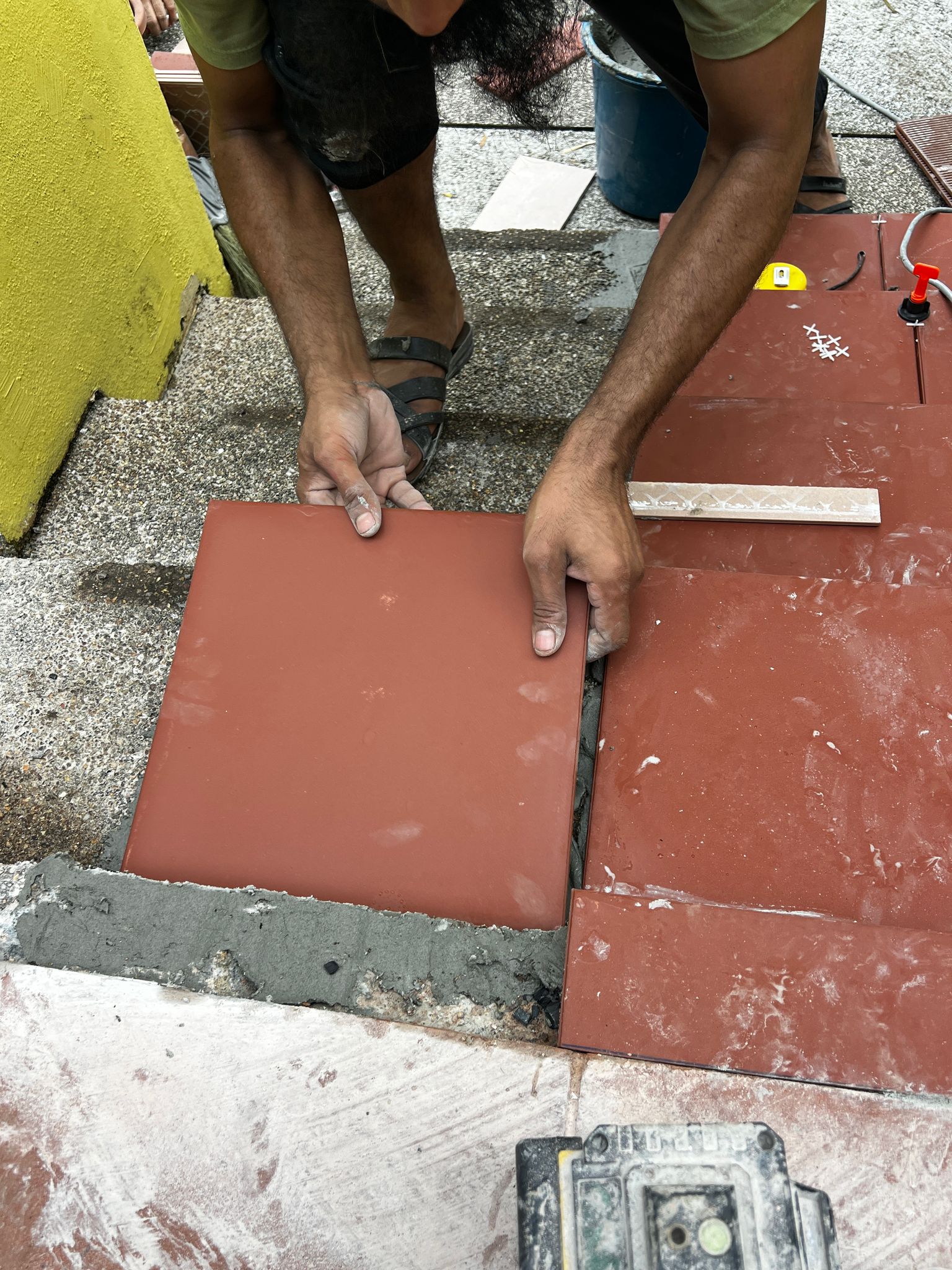 Tiling marble stone mosaic
